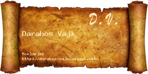 Darabos Vajk névjegykártya
